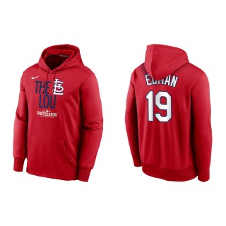 Tommy Edman Cardinals Red 2021 Postseason Dugout Pullover Hoodie