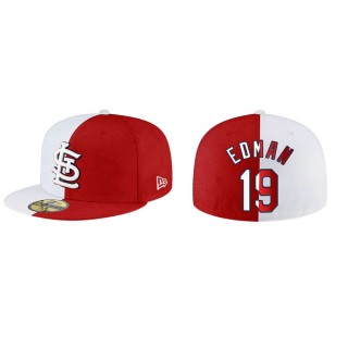 Tommy Edman Cardinals Red White Split 59FIFTY Hat