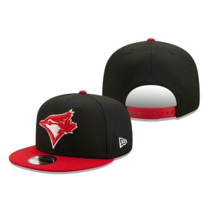 Toronto Blue Jays Color Pack 2-Tone 9FIFTY Snapback Hat Black Scarlet