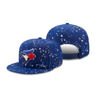 Blue Jays New Era Splatter 9FIFTY Snapback Hat Royal