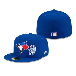 Toronto Blue Jays Patchwork Undervisor 59FIFTY Fitted Hat Royal
