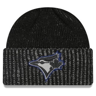 Toronto Blue Jays Pop Flect Cuffed Knit Hat Black
