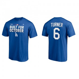Trea Turner Los Angeles Dodgers Royal 2021 Postseason Locker Room T-Shirt