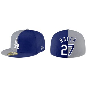 Trevor Bauer Los Angeles Dodgers Gray Royal Split Hat
