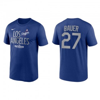 Trevor Bauer Los Angeles Dodgers Royal 2021 Postseason Authentic Collection Dugout T-Shirt