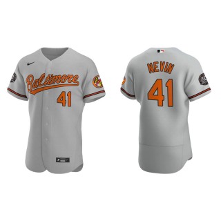 Tyler Nevin Orioles Gray Authentic 30th Anniversary Jersey