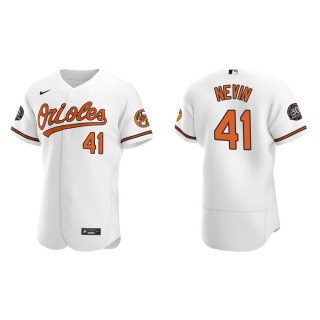 Tyler Nevin Orioles White Authentic 30th Anniversary Jersey