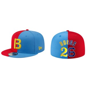 Wade Boggs Red Sox Red Blue Split 59FIFTY Hat