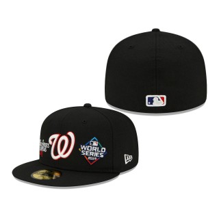 Washington Nationals New Era 2019 World Series Champions 59FIFTY Fitted Hat Black