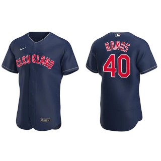 Wilson Ramos Cleveland Guardians Authentic Alternate Navy Jersey