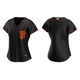 Women's San Francisco Giants Black Replica Alternate Jersey