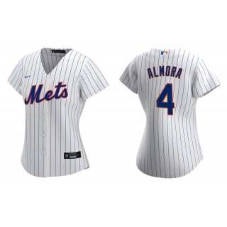 Women's New York Mets Albert Almora Jr White Replica Home Jersey