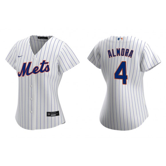 Women's New York Mets Albert Almora Jr White Replica Home Jersey
