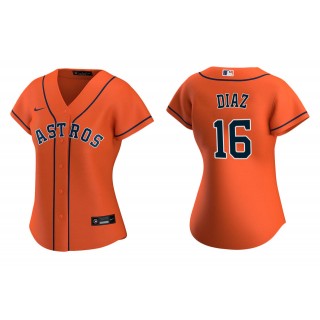 Women's Houston Astros Aledmys Diaz Orange Replica Alternate Jersey