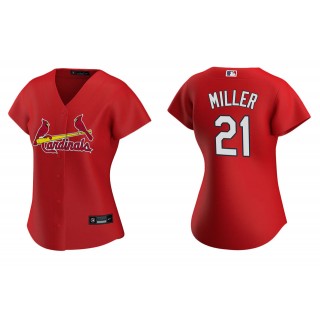 Women's St. Louis Cardinals Andrew Miller Red Replica Alternate Jersey