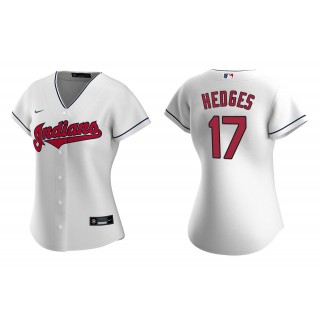 Women's Cleveland Indians Austin Hedges White Replica Home Jersey