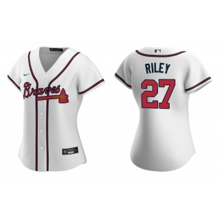 Women's Atlanta Braves Austin Riley White Replica Home Jersey