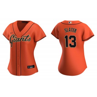 Women's San Francisco Giants Austin Slater Orange Replica Alternate Jersey