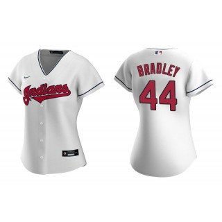 Women's Cleveland Indians Bobby Bradley White Replica Home Jersey
