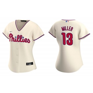Women's Philadelphia Phillies Brad Miller Cream Replica Alternate Jersey