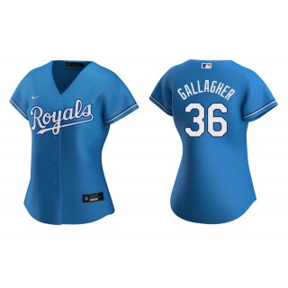Women's Kansas City Royals Cam Gallagher Light Blue Replica Alternate Jersey