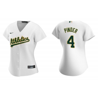 Women's Oakland Athletics Chad Pinder White Replica Home Jersey