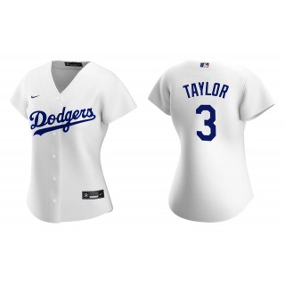 Women's Los Angeles Dodgers Chris Taylor White Replica Home Jersey
