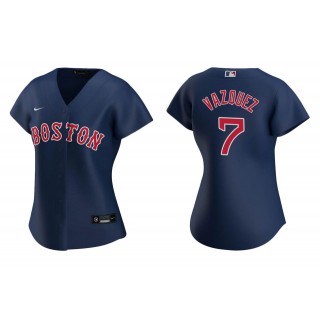 Women's Boston Red Sox Christian Vazquez Navy Replica Alternate Jersey