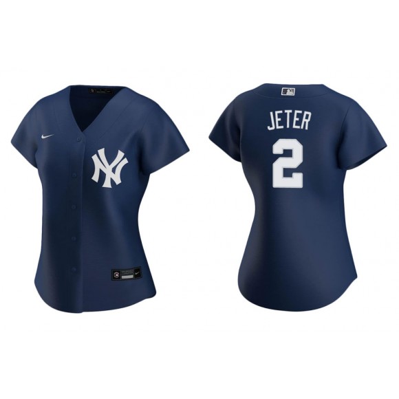 Women's New York Yankees Derek Jeter Navy Replica Alternate Jersey