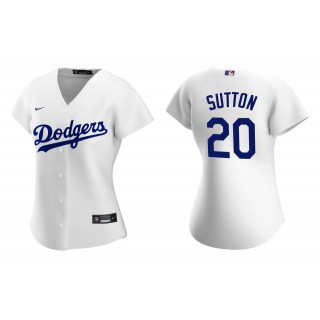 Women's Los Angeles Dodgers Don Sutton White Replica Home Jersey