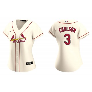 Women's St. Louis Cardinals Dylan Carlson Cream Replica Alternate Jersey