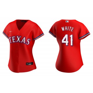 Women's Texas Rangers Eli White Red Replica Alternate Jersey