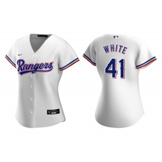 Women's Texas Rangers Eli White White Replica Home Jersey