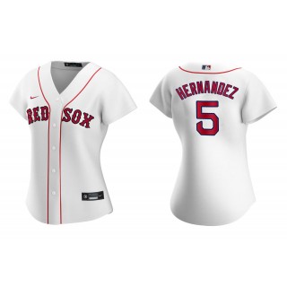Women's Boston Red Sox Enrique Hernandez White Replica Home Jersey