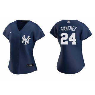 Women's New York Yankees Gary Sanchez Navy Replica Alternate Jersey