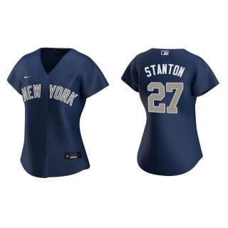 Women's New York Yankees Giancarlo Stanton Navy Replica Navy Jersey