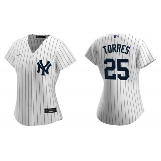 Women's New York Yankees Gleyber Torres White Replica Home Jersey