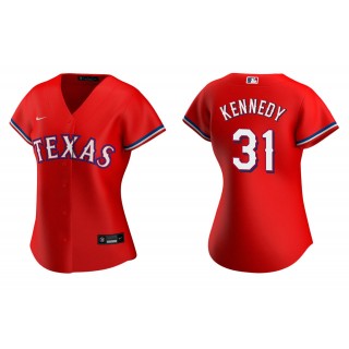 Women's Texas Rangers Ian Kennedy Red Replica Alternate Jersey