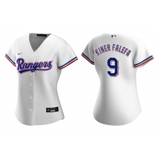 Women's Texas Rangers Isiah Kiner-Falefa White Replica Home Jersey