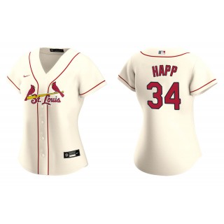 Women's St. Louis Cardinals J.A. Happ Cream Replica Alternate Jersey