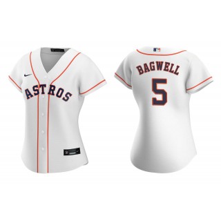 Women's Houston Astros Jeff Bagwell White Replica Home Jersey