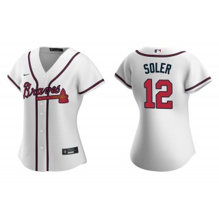 Women's Atlanta Braves Jorge Soler White Replica Home Jersey