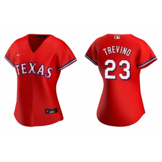 Women's Texas Rangers Jose Trevino Red Replica Alternate Jersey