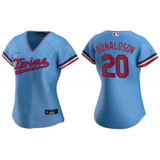 Women's Minnesota Twins Josh Donaldson Light Blue Replica Alternate Jersey