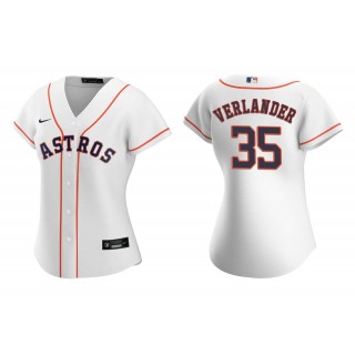 Women's Houston Astros Justin Verlander White Replica Home Jersey