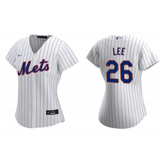 Women's New York Mets Khalil Lee White Replica Home Jersey