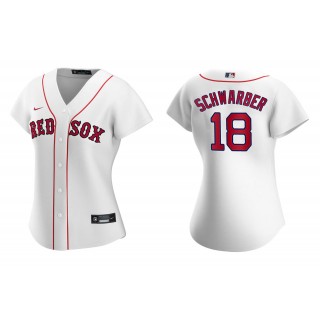 Women's Boston Red Sox Kyle Schwarber White Replica Home Jersey