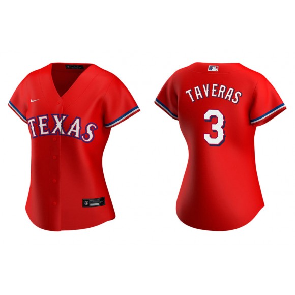 Women's Texas Rangers Leody Taveras Red Replica Alternate Jersey