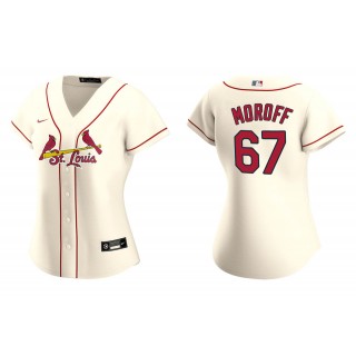 Women's St. Louis Cardinals Max Moroff Cream Replica Alternate Jersey