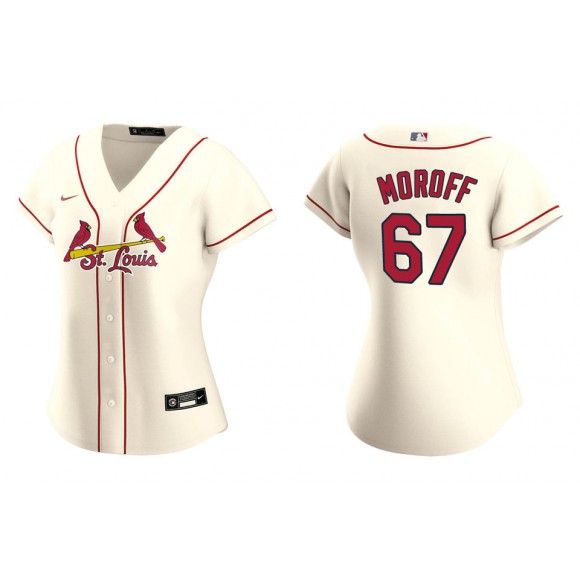 Women's St. Louis Cardinals Max Moroff Cream Replica Alternate Jersey